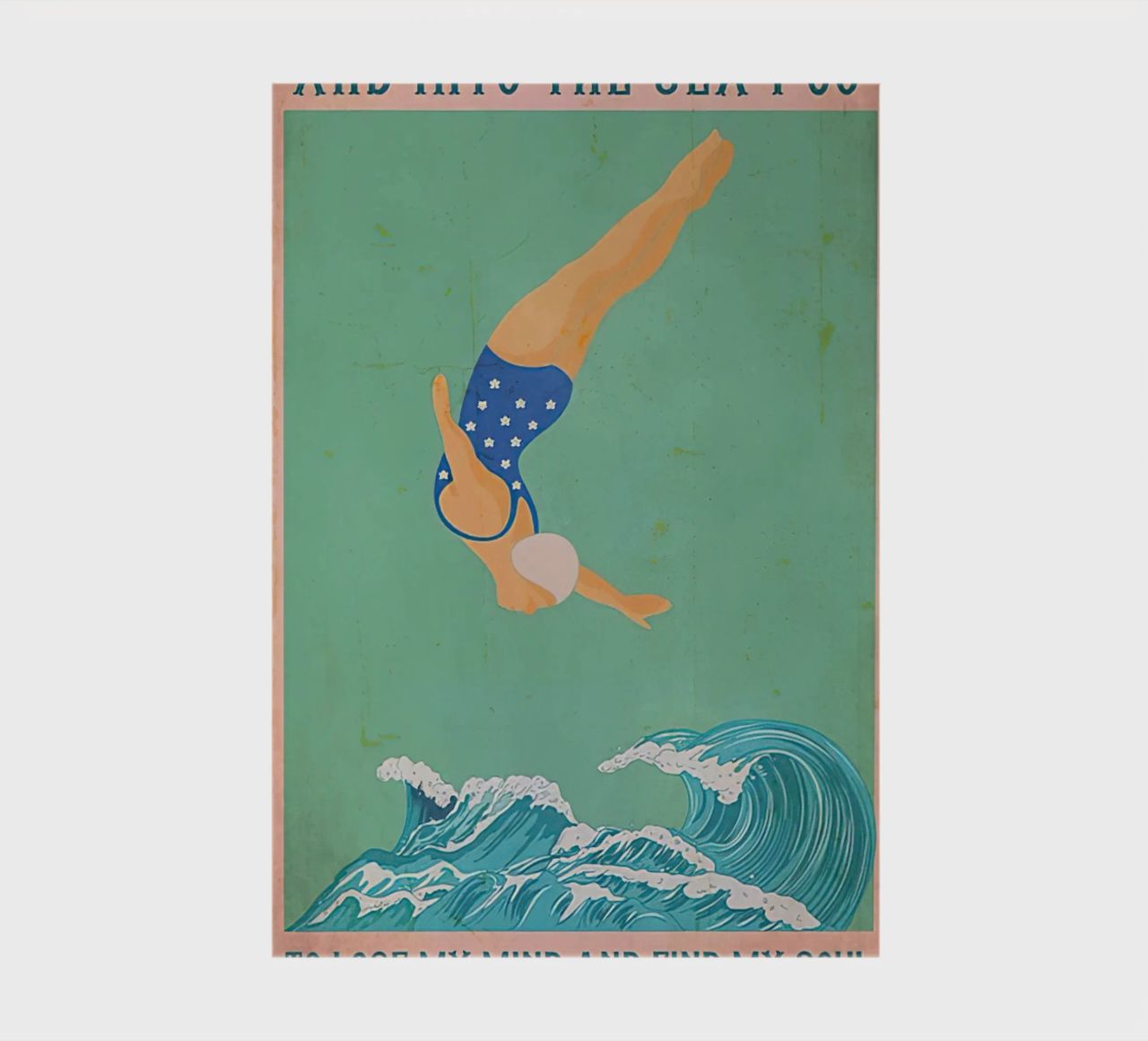 Into The Sea I Go To Lose My MInd And Find My Soul notebook by Christopher shop