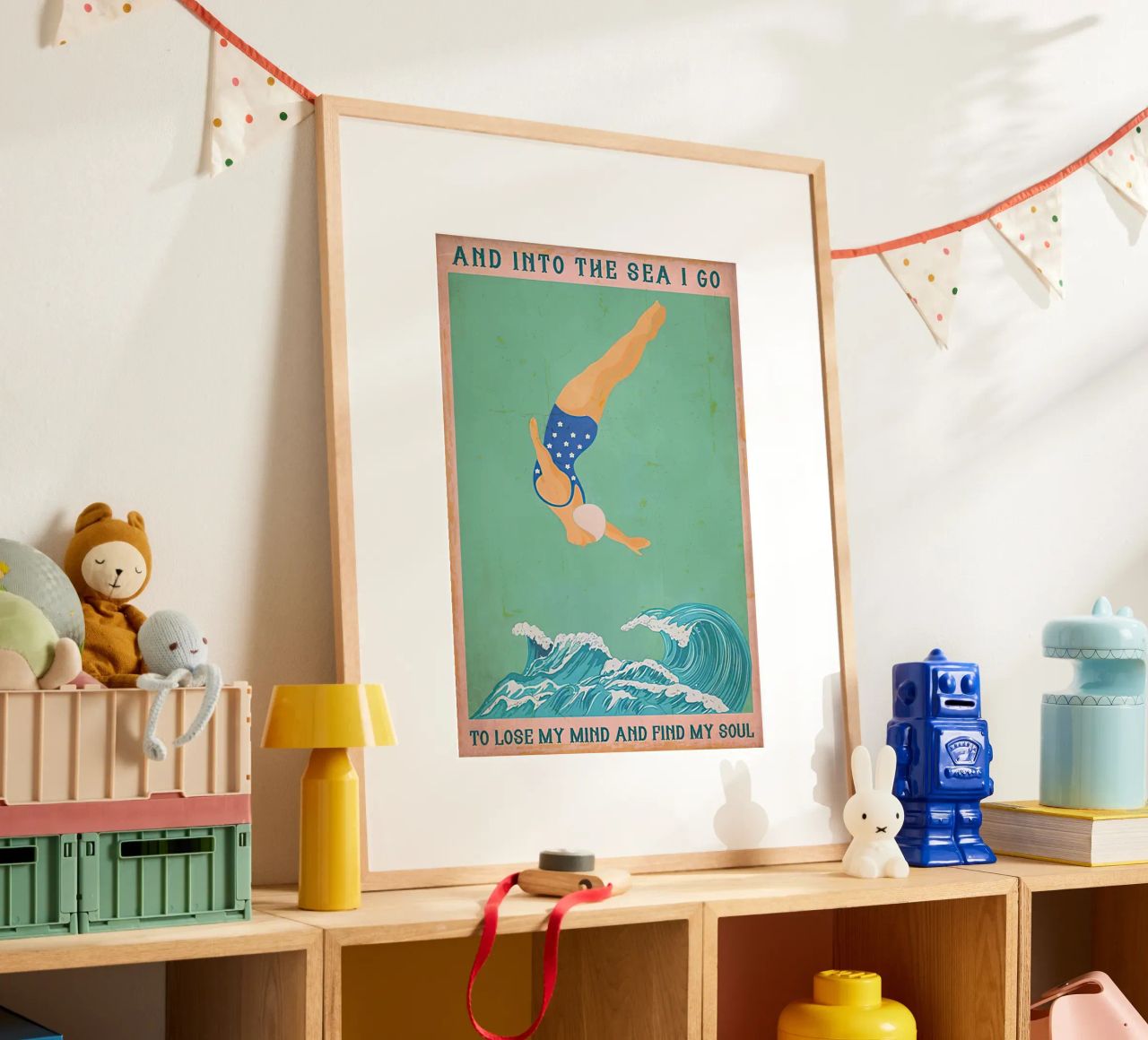 Ich gehe ins Meer, um meinen Verstand zu verlieren und meine Seele zu finden Poster von Christopher shop