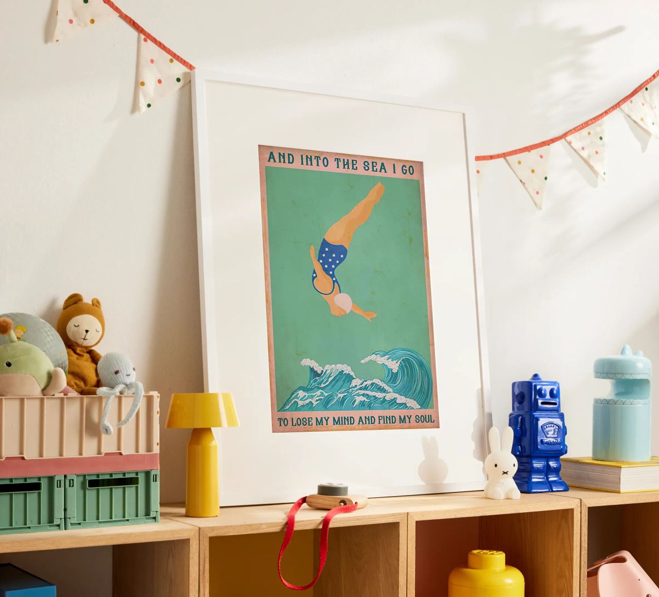Ich gehe ins Meer, um meinen Verstand zu verlieren und meine Seele zu finden Poster von Christopher shop