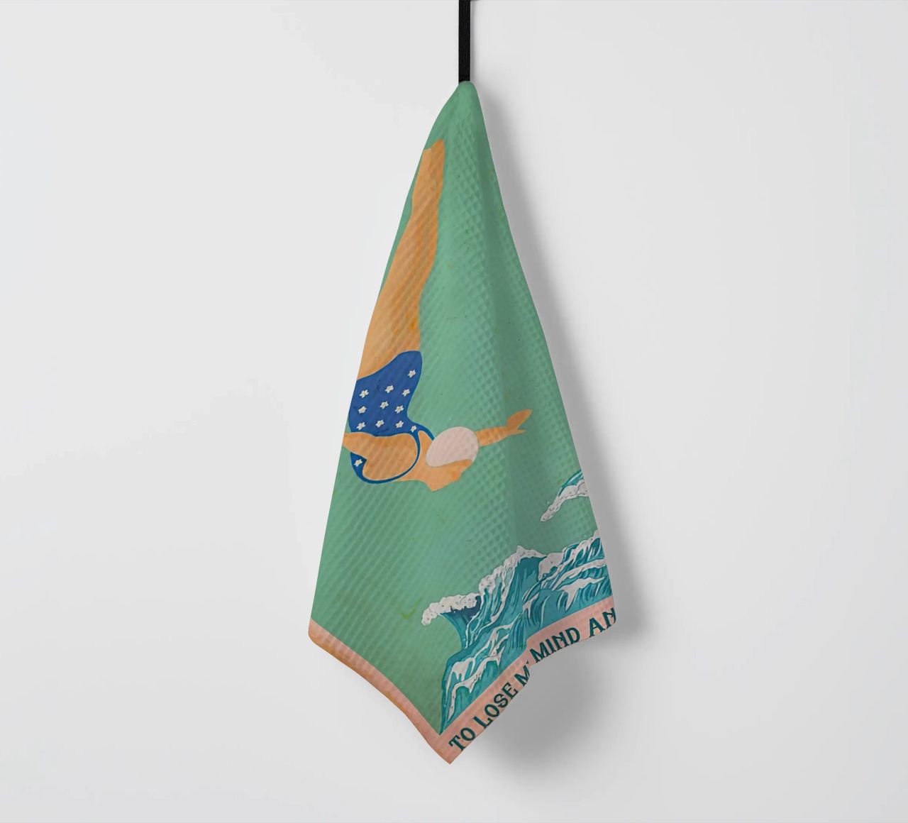 Ich gehe ins Meer, um meinen Verstand zu verlieren und meine Seele zu finden Geschirrtuch von Christopher shop