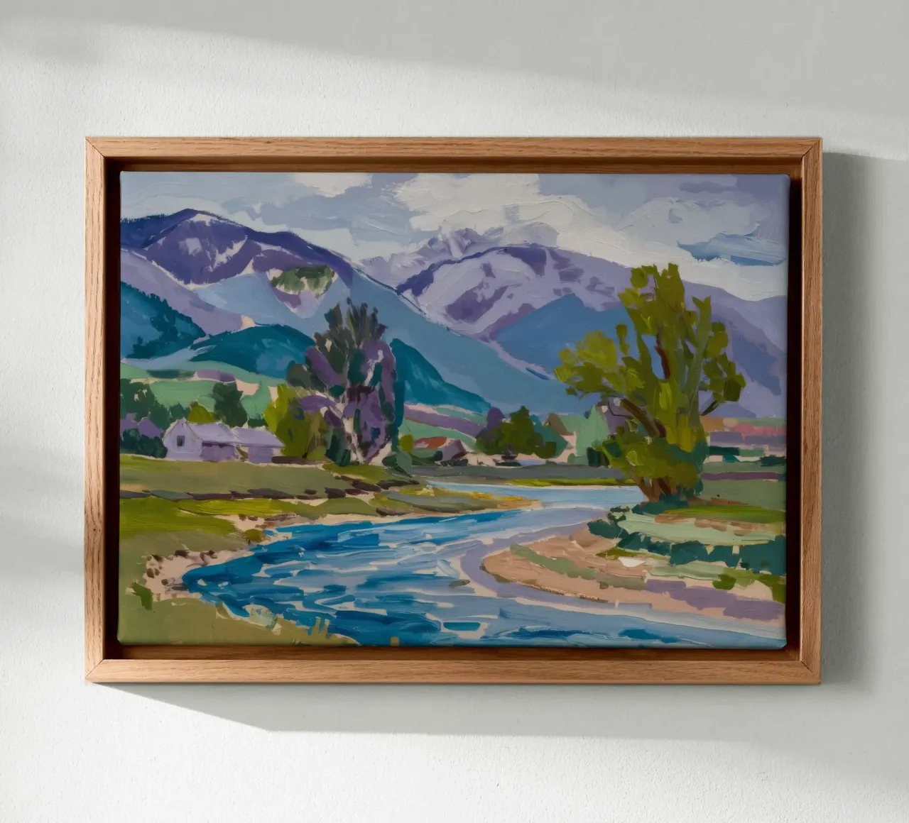 River Peak Serenity canvas by Celestial Harmony