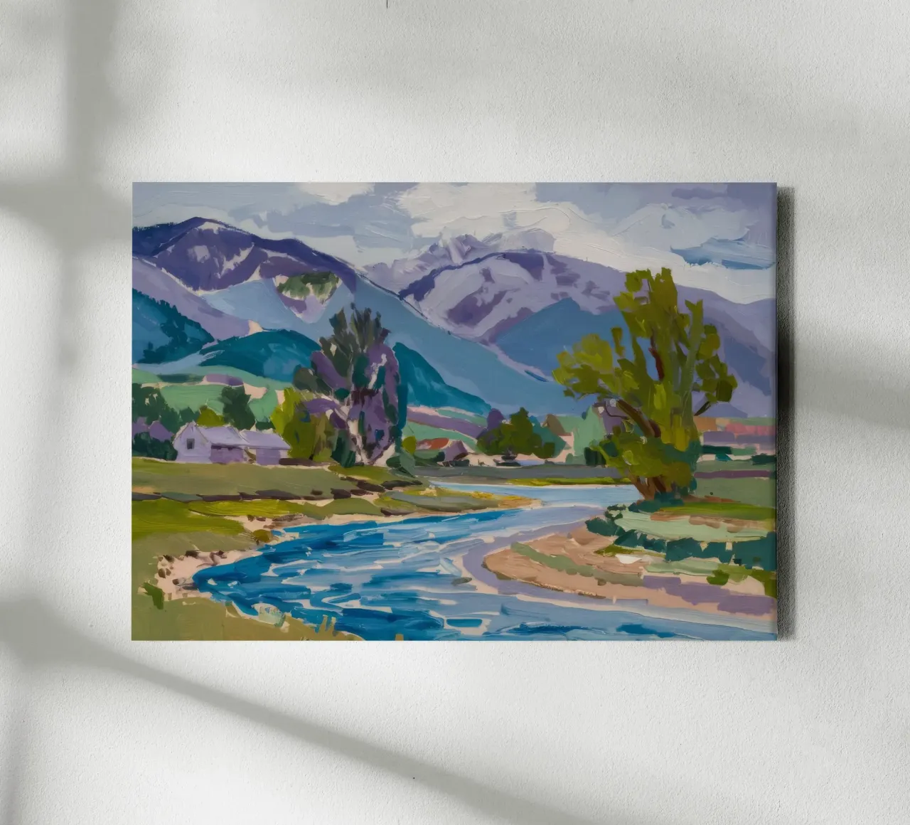 River Peak Serenity canvas by Celestial Harmony
