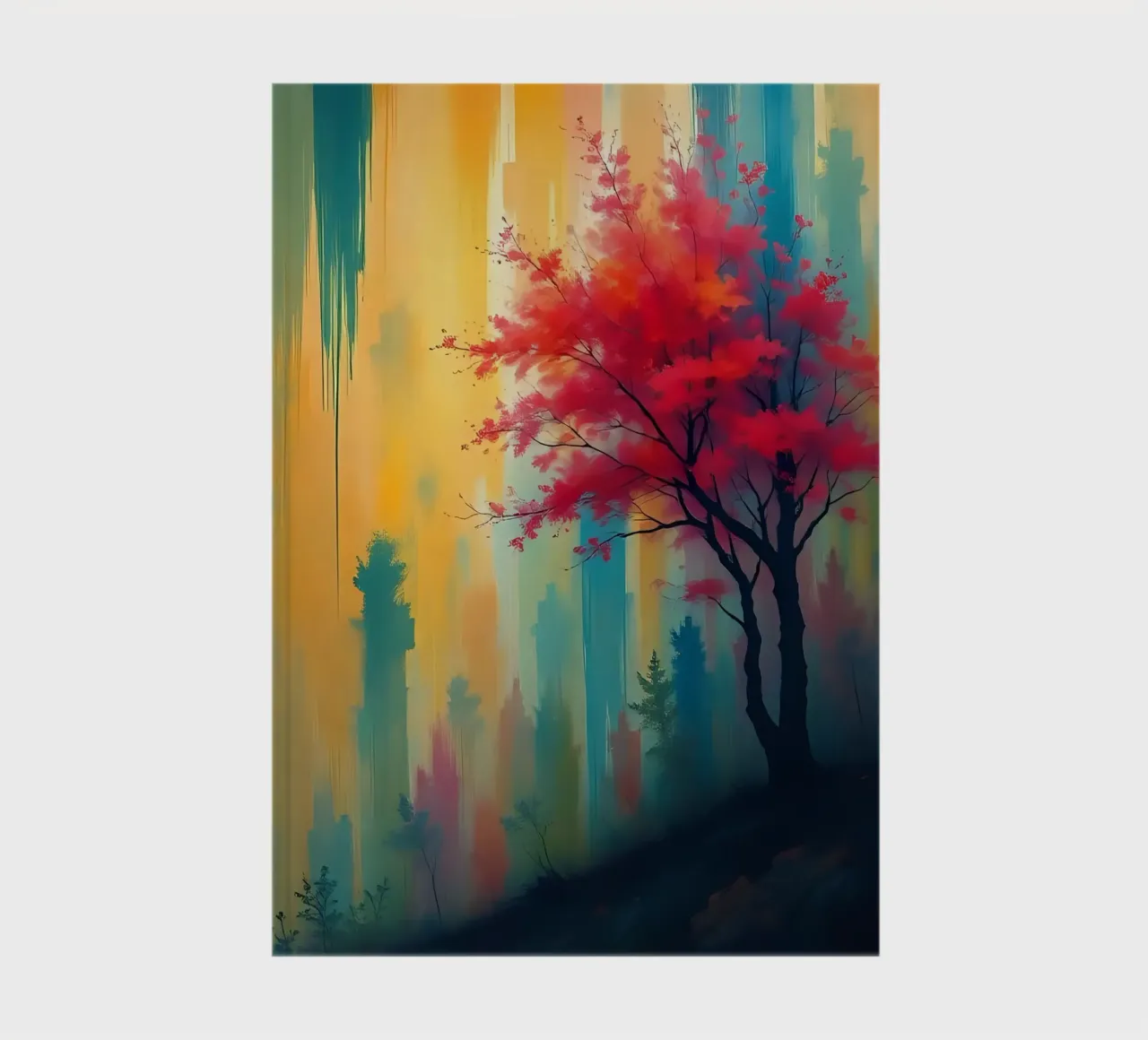 Painting_Tree_2 notebook by Farb- und Blütenzauber by LK
