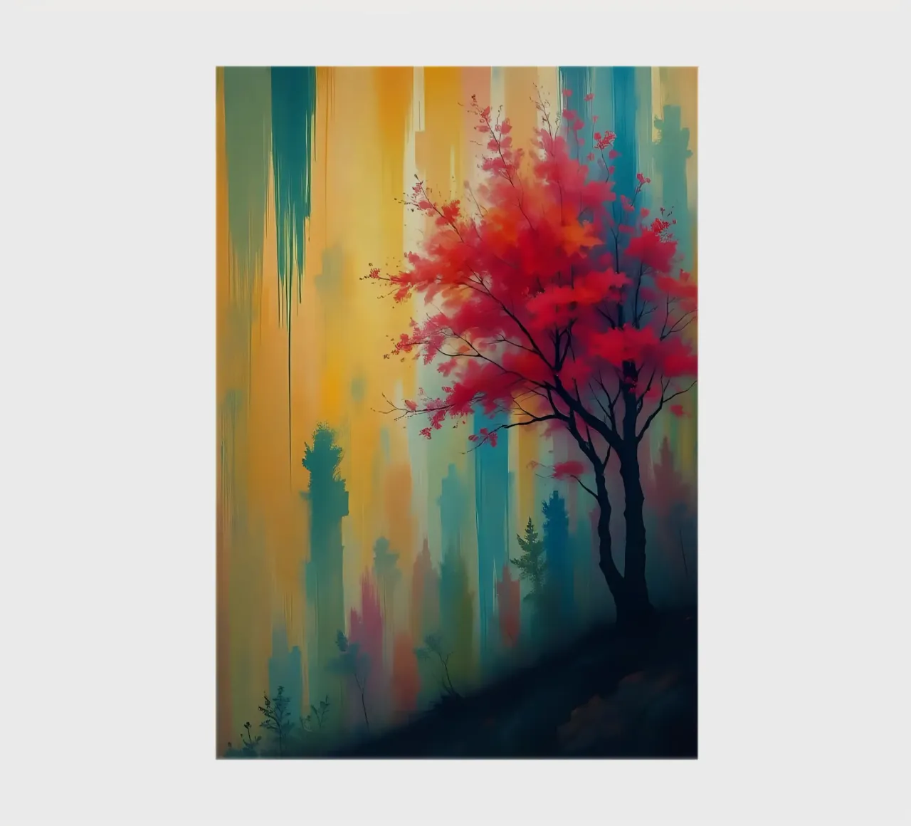 Painting_Tree_2 notebook by Farb- und Blütenzauber by LK