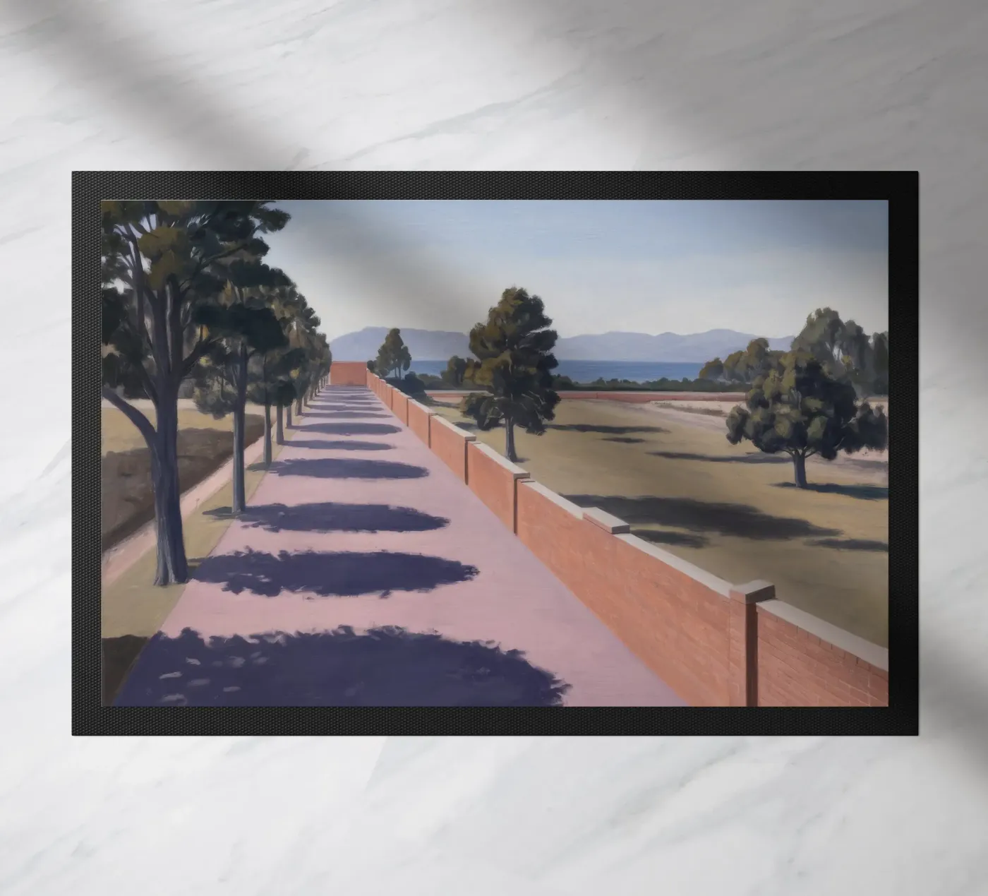 Shadowed Pathway Geometry deurmat van Opal Strokes