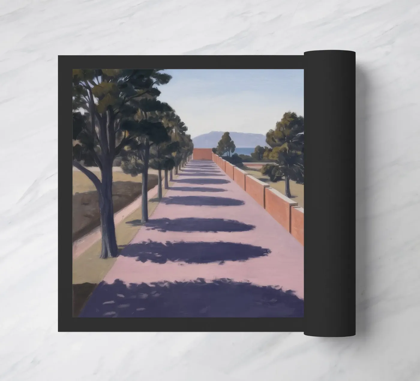 Shadowed Pathway Geometry deurmat van Opal Strokes