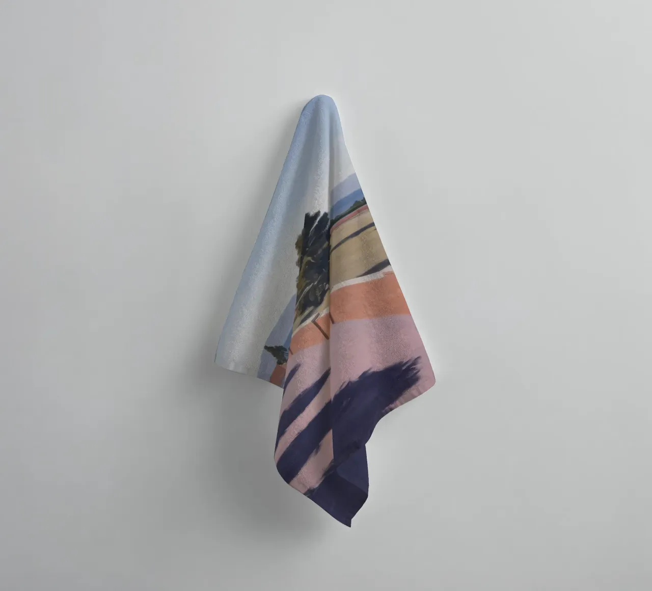 Shadowed Pathway Geometry towel by Opal Strokes