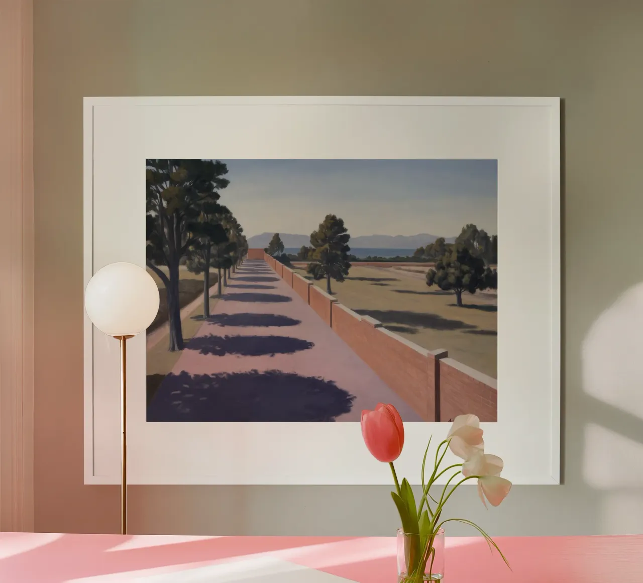 Shadowed Pathway Geometry poster by Opal Strokes