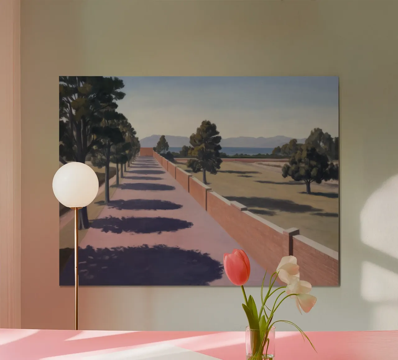 Shadowed Pathway Geometry poster by Opal Strokes