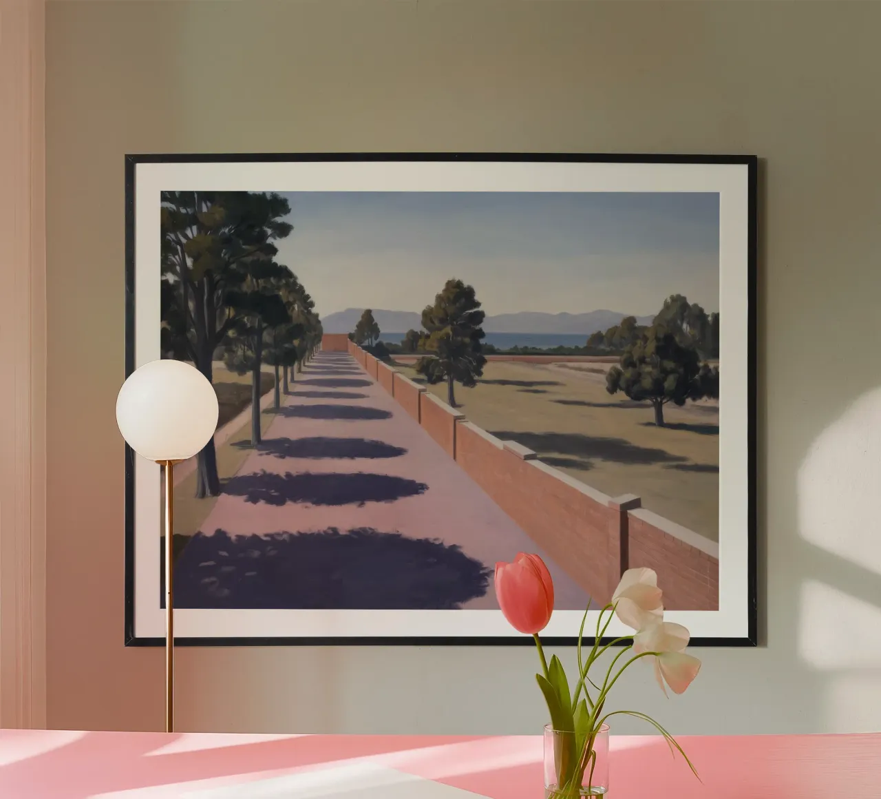 Shadowed Pathway Geometry poster by Opal Strokes