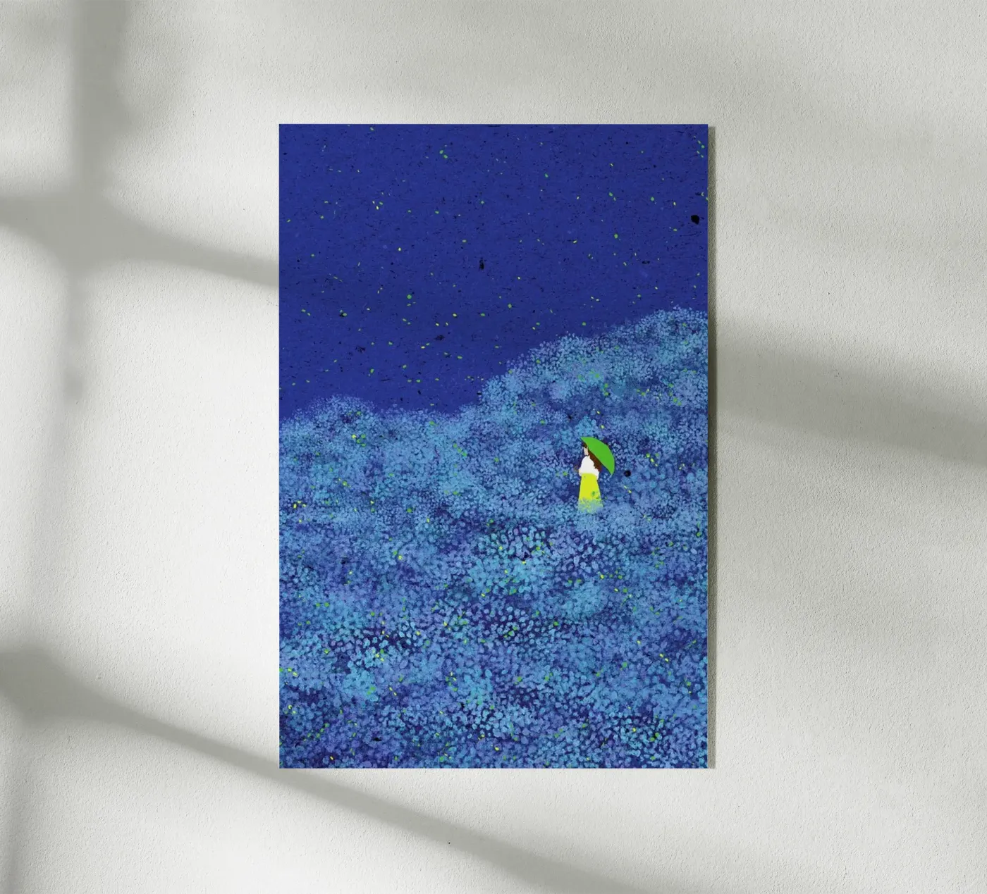 Vuurvliegjes acryl van Duong Tu Tran