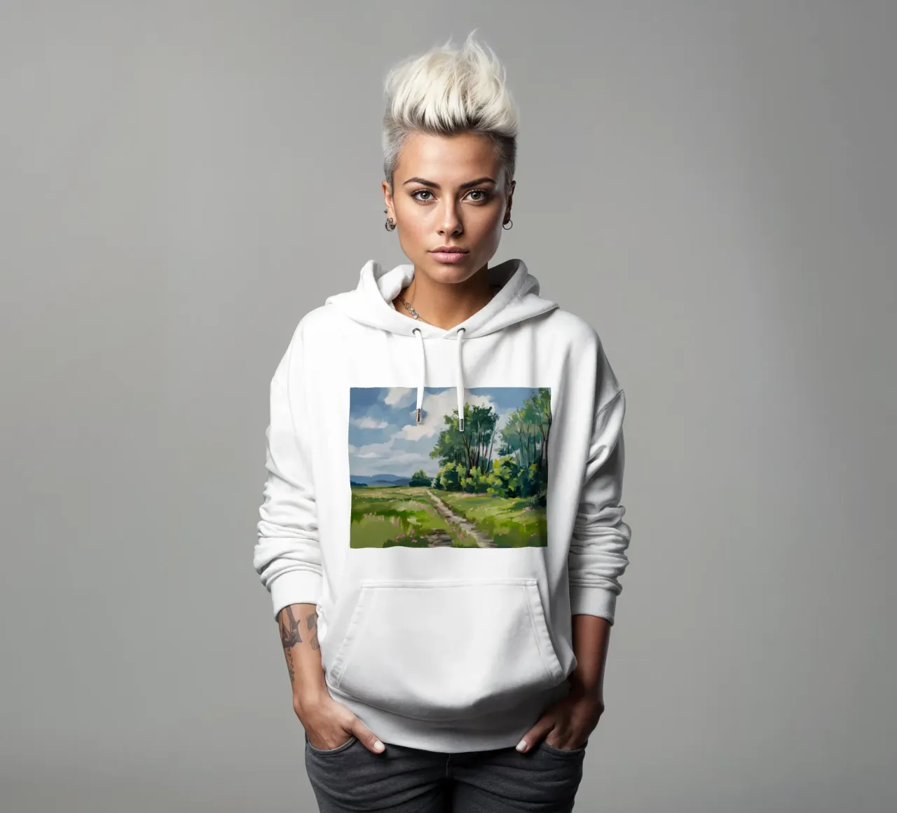 Verdant Path Vanish hoodie by Celestial Harmony