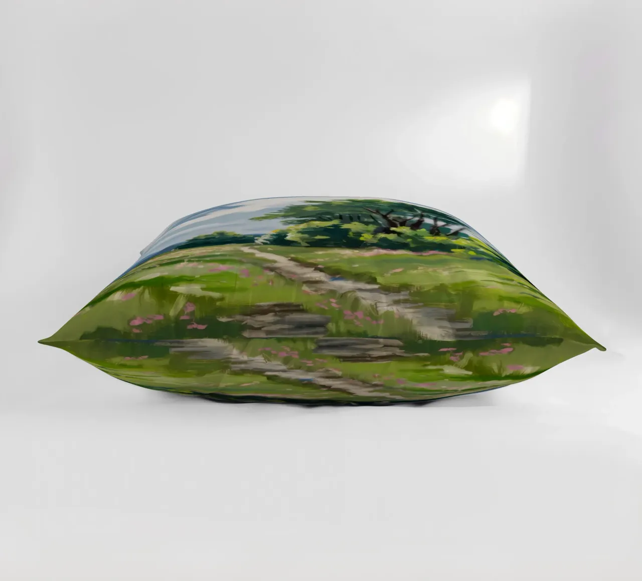 Verdant Path Vanish decorative cushion by Celestial Harmony