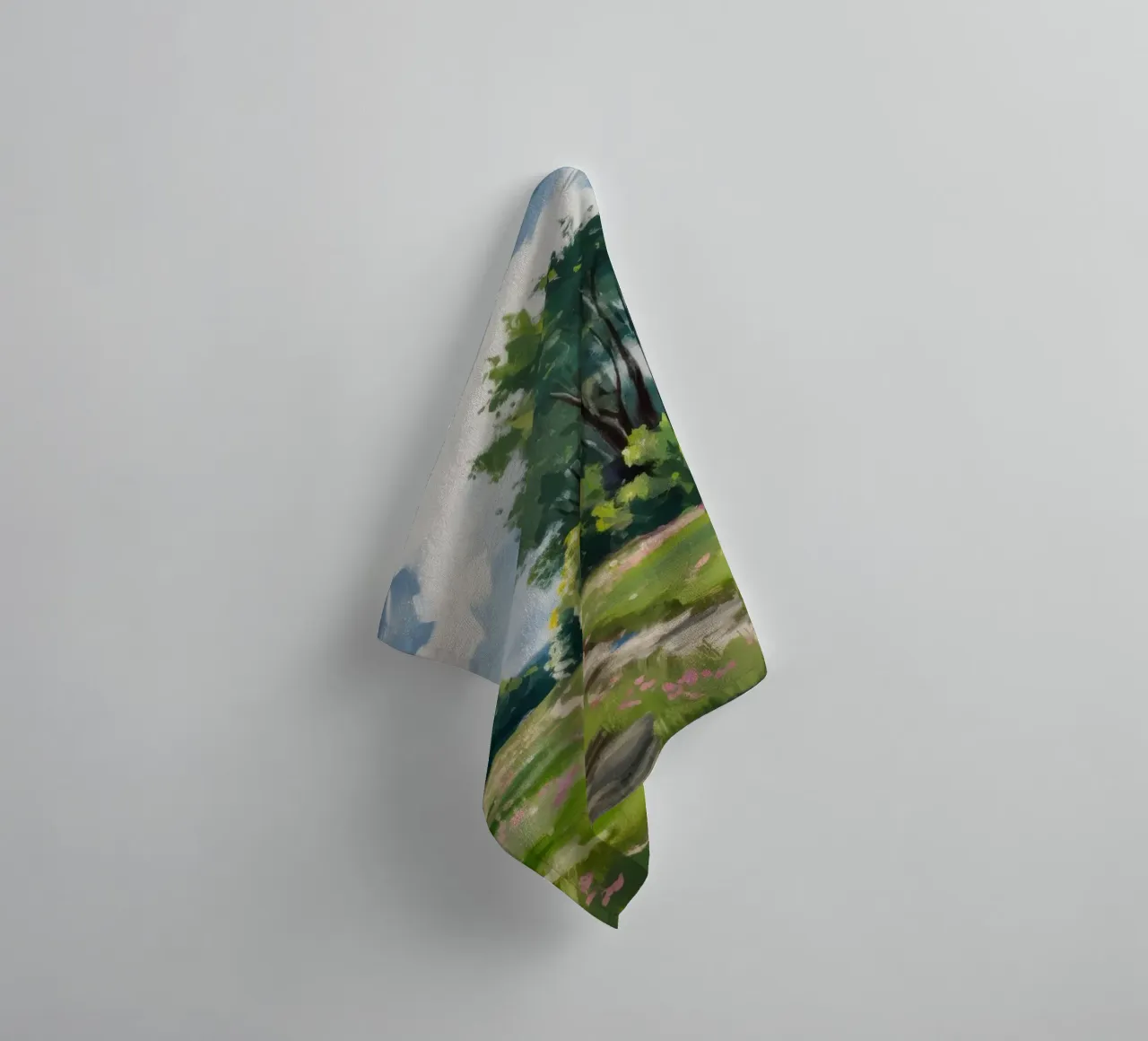 Verdant Path Vanish towel by Celestial Harmony