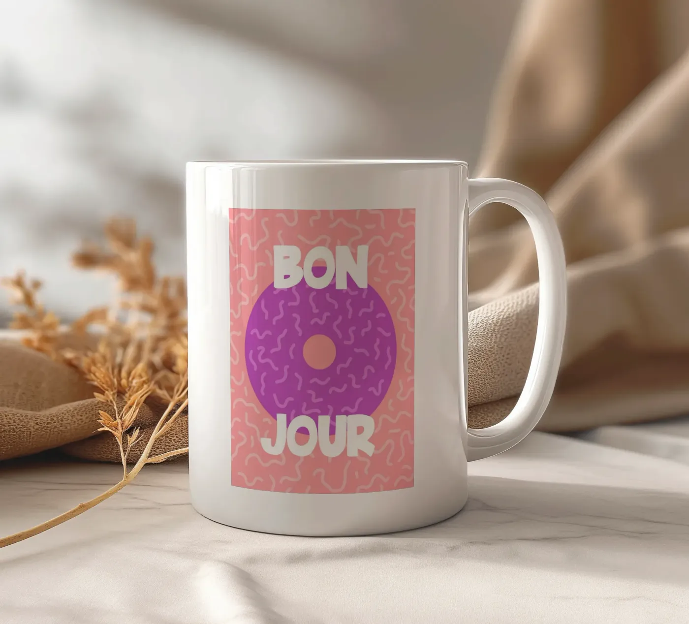 Hello ceramic mug by MODERN NUANCE