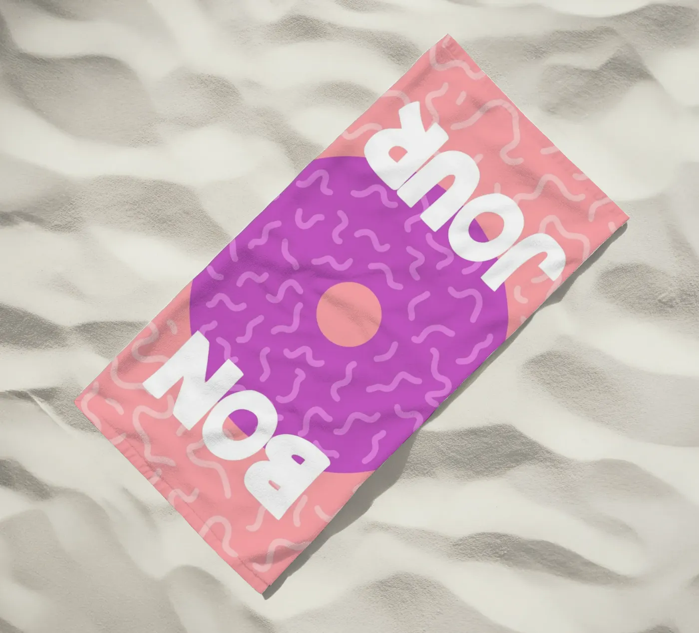 Hello beach towel by MODERN NUANCE