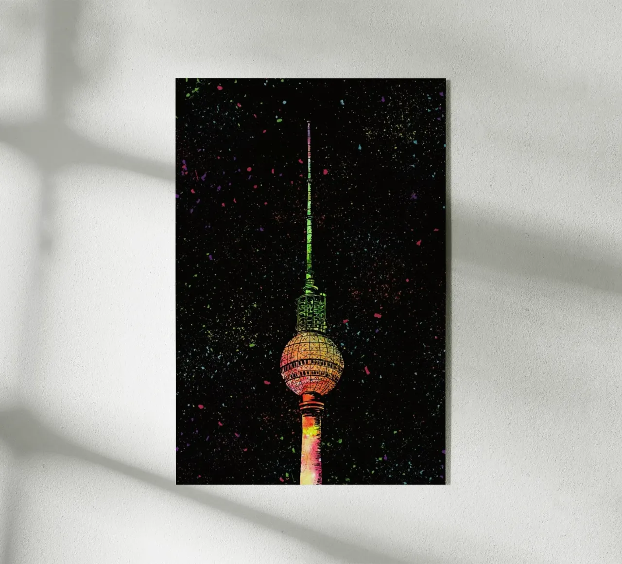 Acrylic Splatter TV Tower plexiglass da KP Design