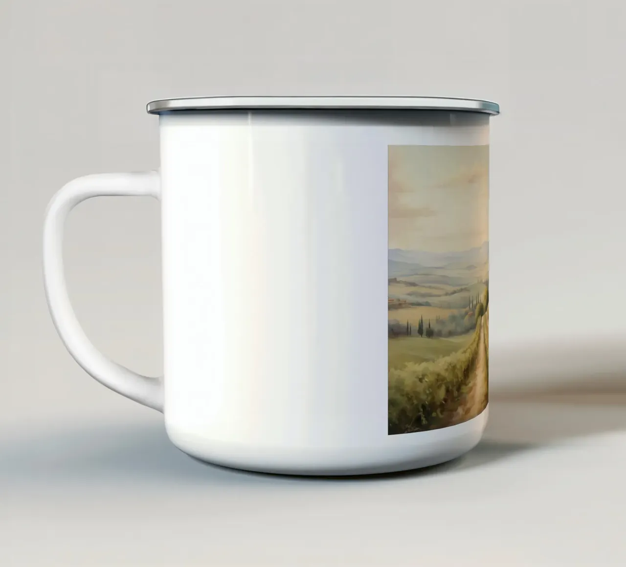 Arte da parete di Imagine tazza in smalto da Imagine