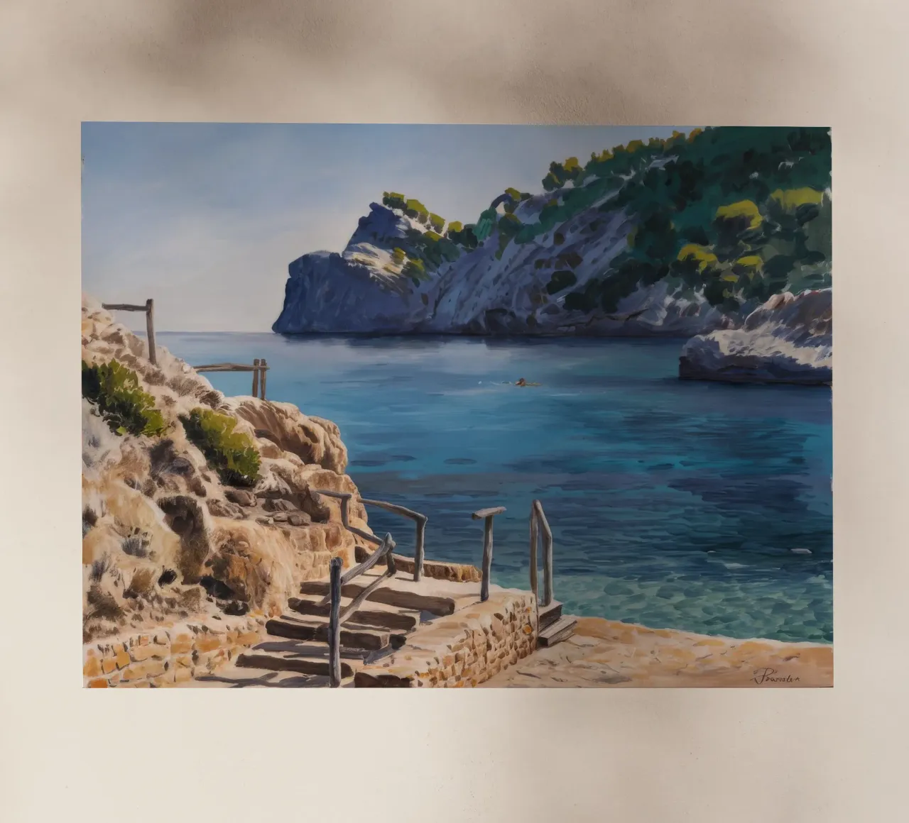 Santuario Azure Cove pellicola backlit da Opal Strokes
