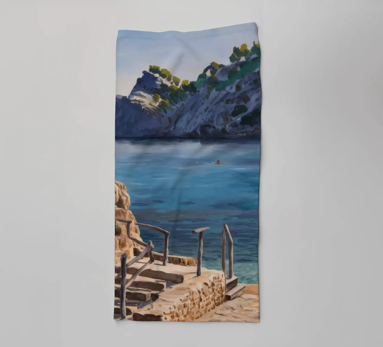 Santuario Azure Cove asciugamano da bagno da Opal Strokes