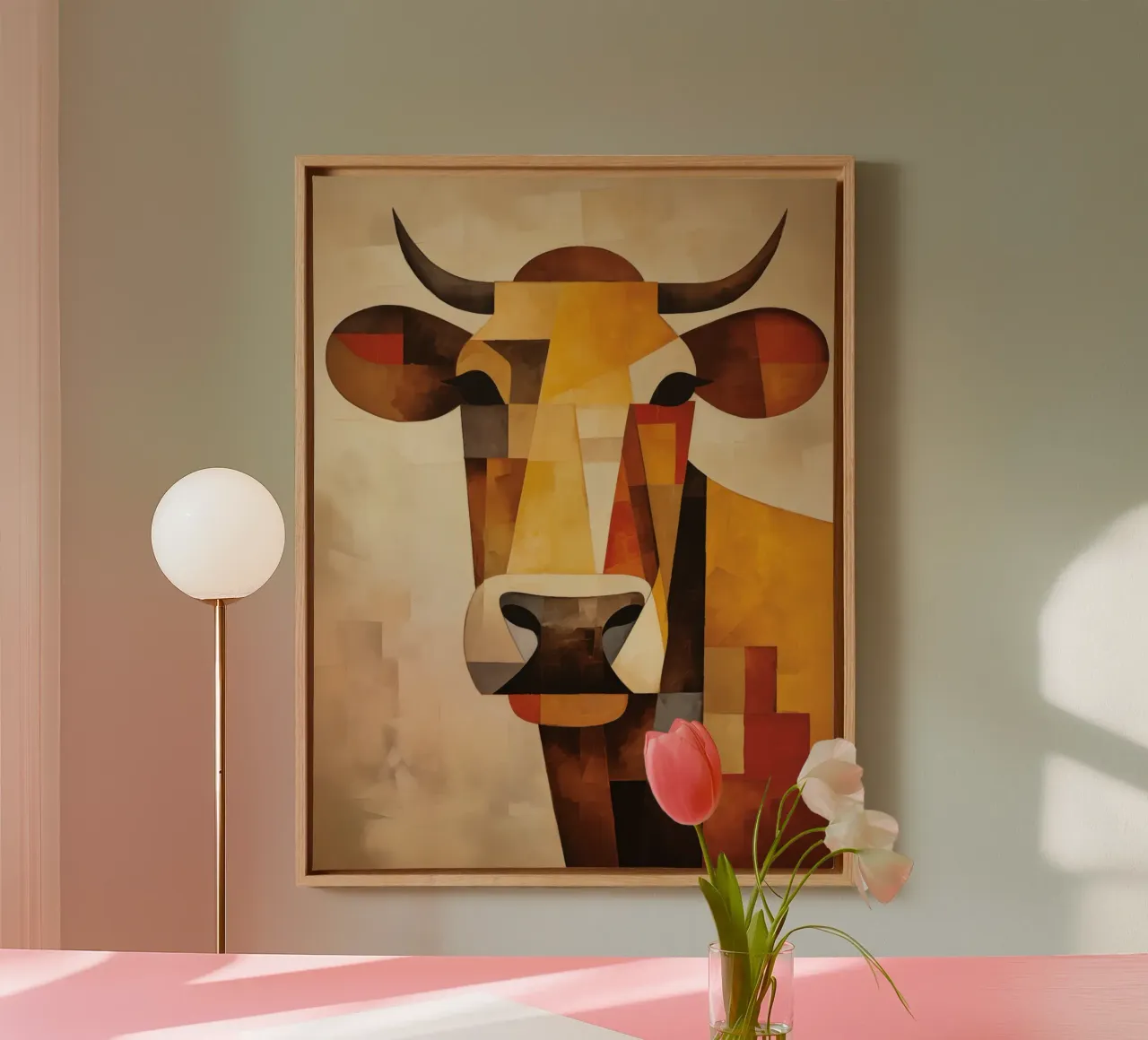 Muurkunst van Imagine canvas met Baklijst van Imagine