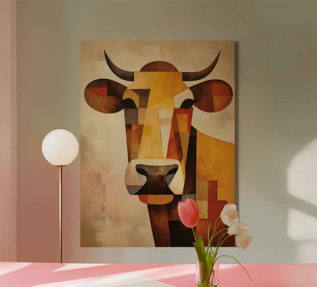 Muurkunst van Imagine canvas met Baklijst van Imagine
