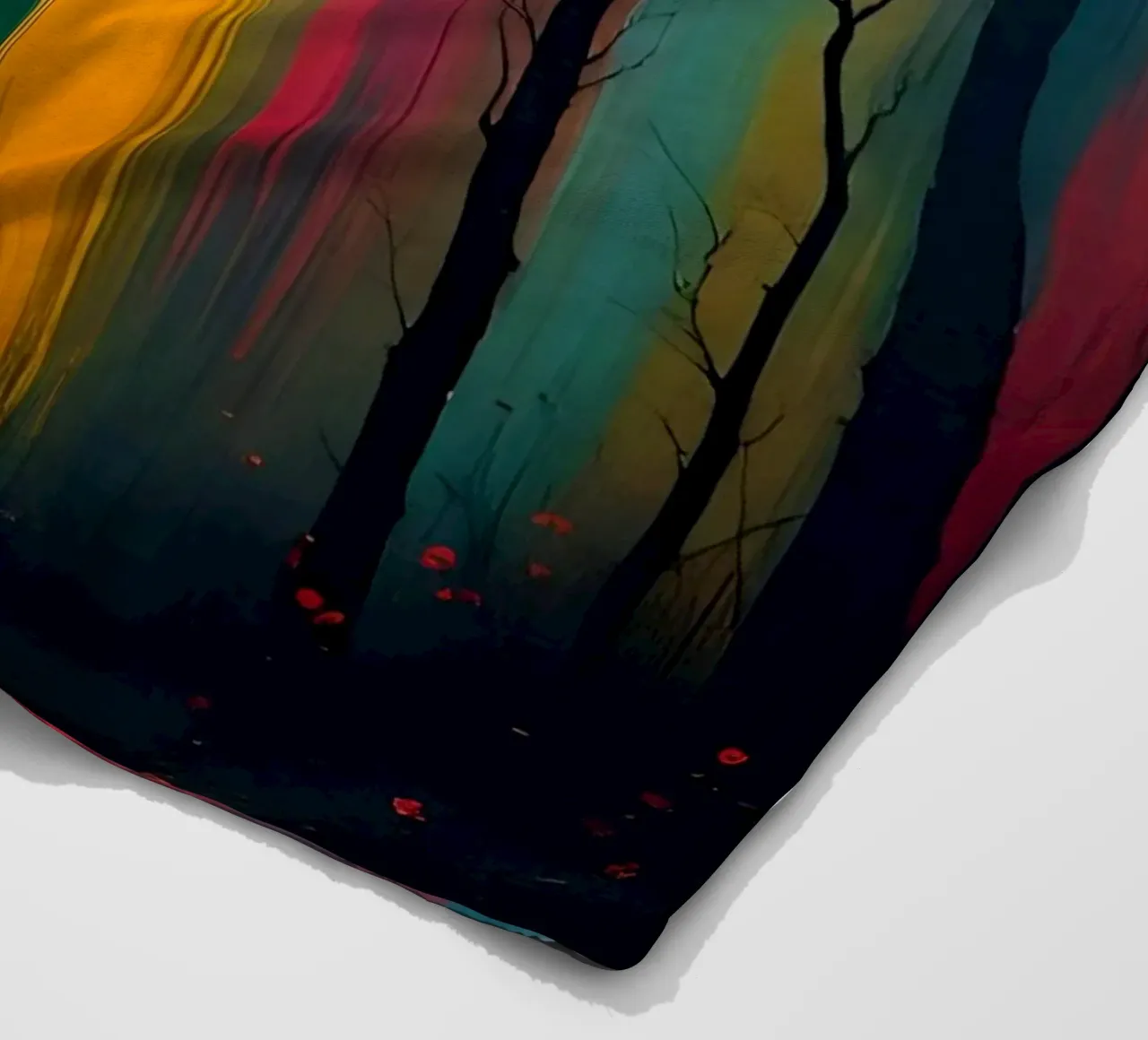 Albero_di_pittura_5 coperta in pile da Farb- und Blütenzauber by LK