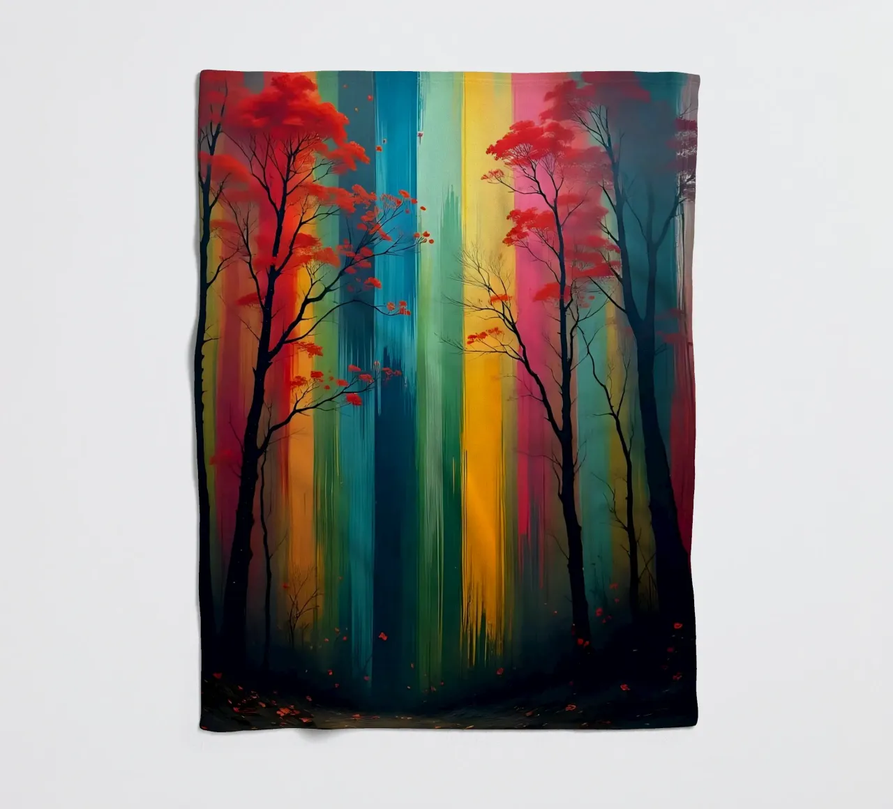 Albero_di_pittura_5 coperta in pile da Farb- und Blütenzauber by LK