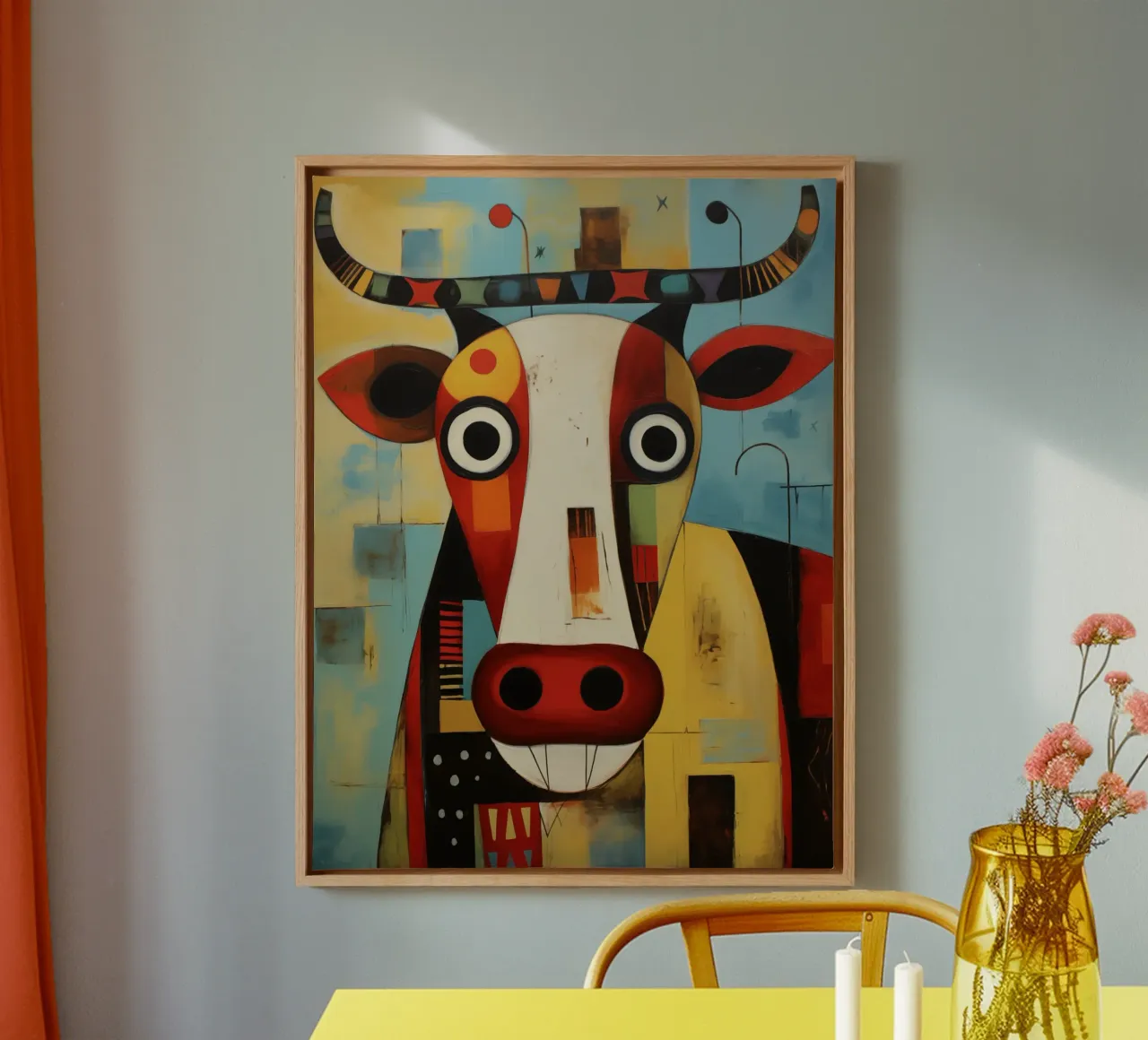 Muurkunst van Imagine canvas met Baklijst van Imagine