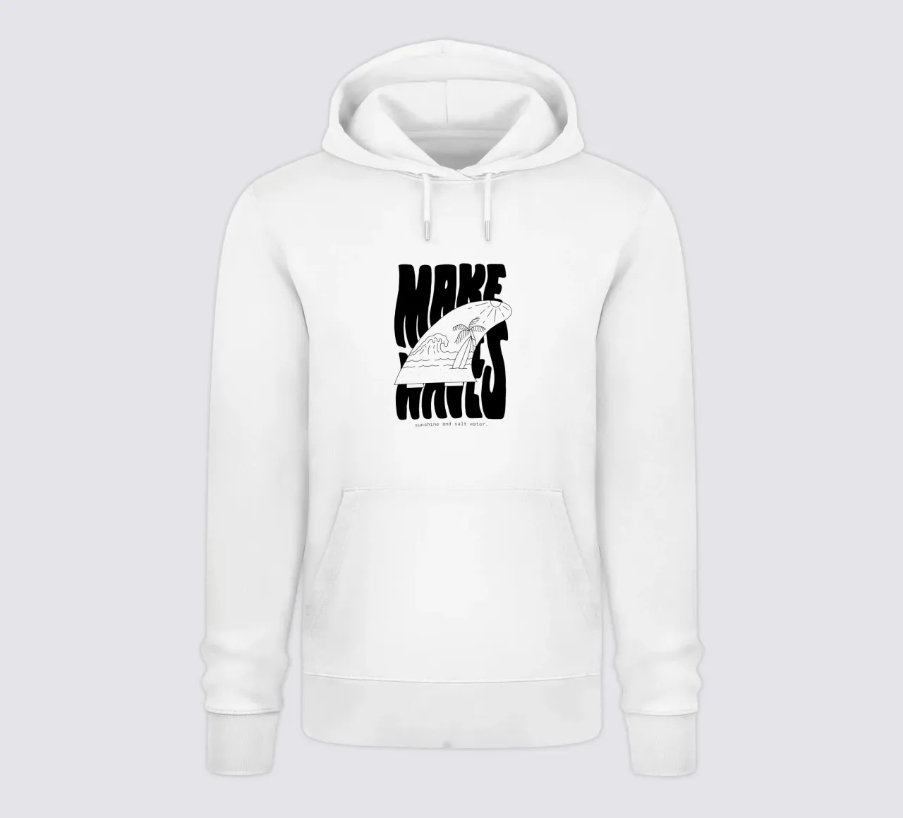 Make Waves felpa con cappuccio da byh.illustration