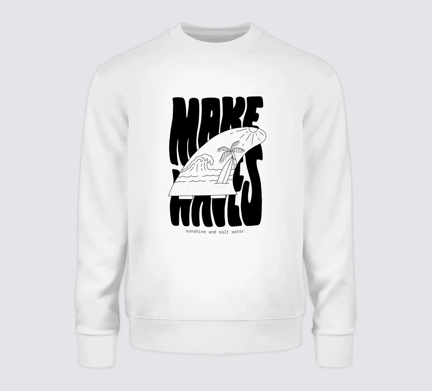 Make Waves Sweatshirt von byh.illustration