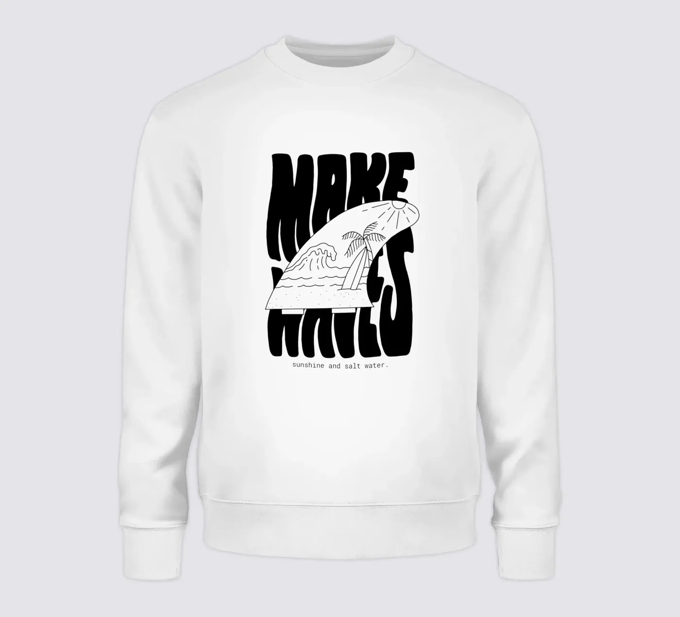 Make Waves sweatshirt van byh.illustration