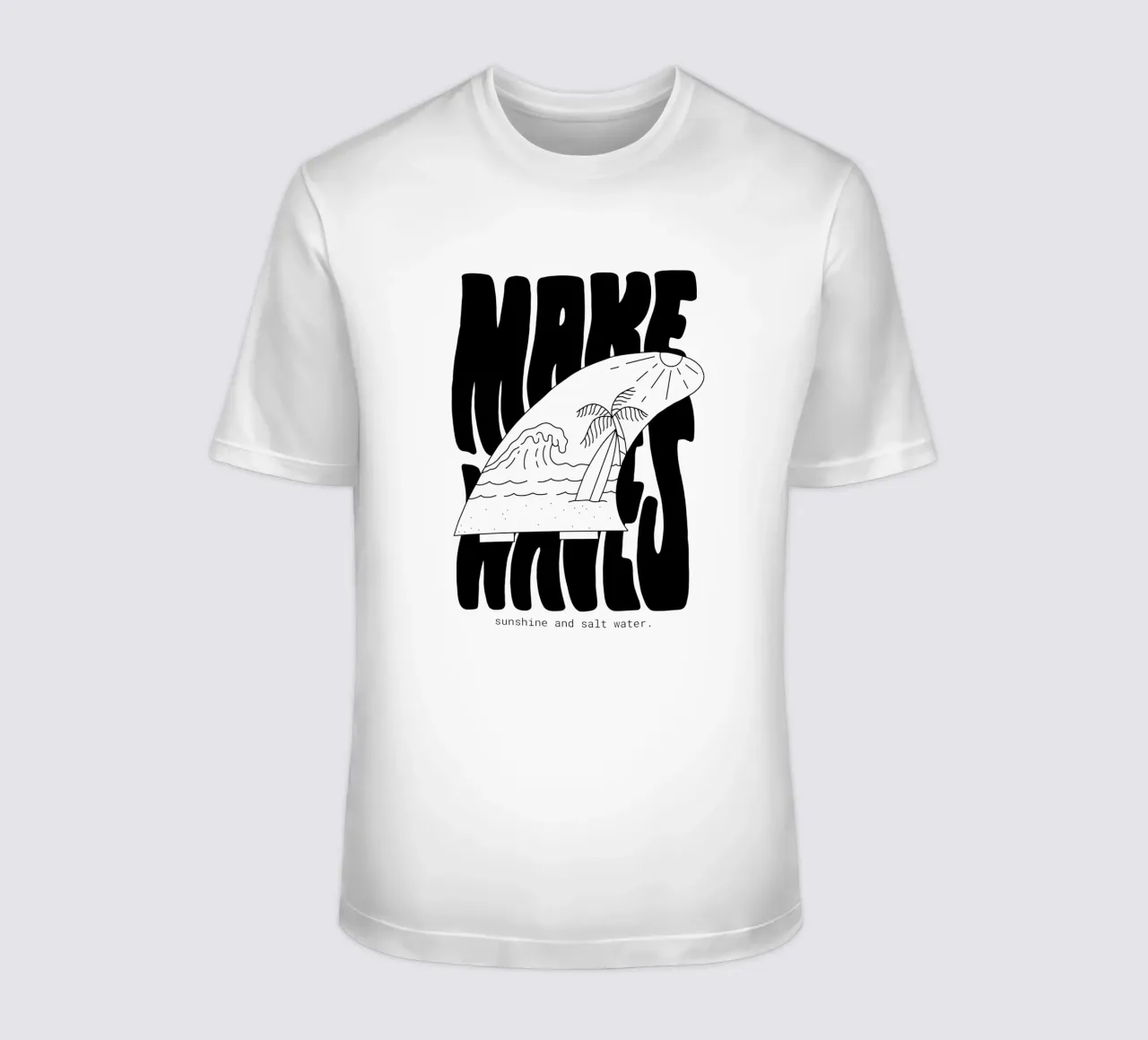 Make Waves t-shirt da byh.illustration