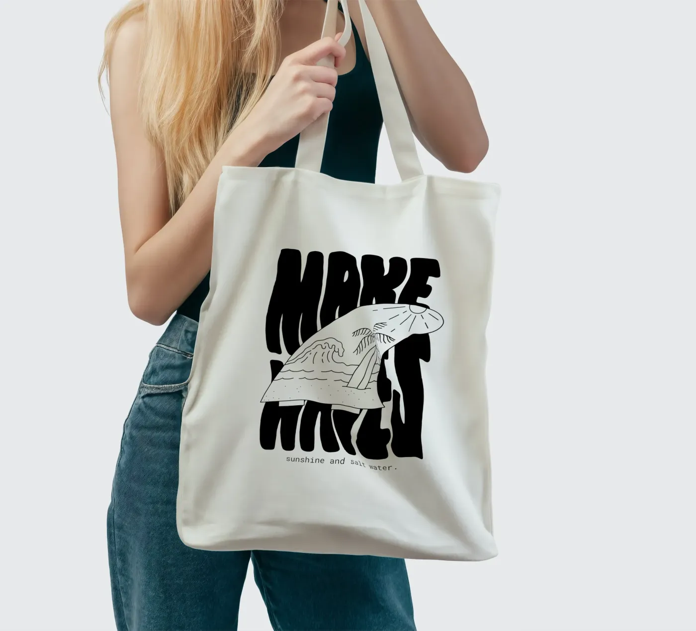Make Waves tote bag by byh.illustration