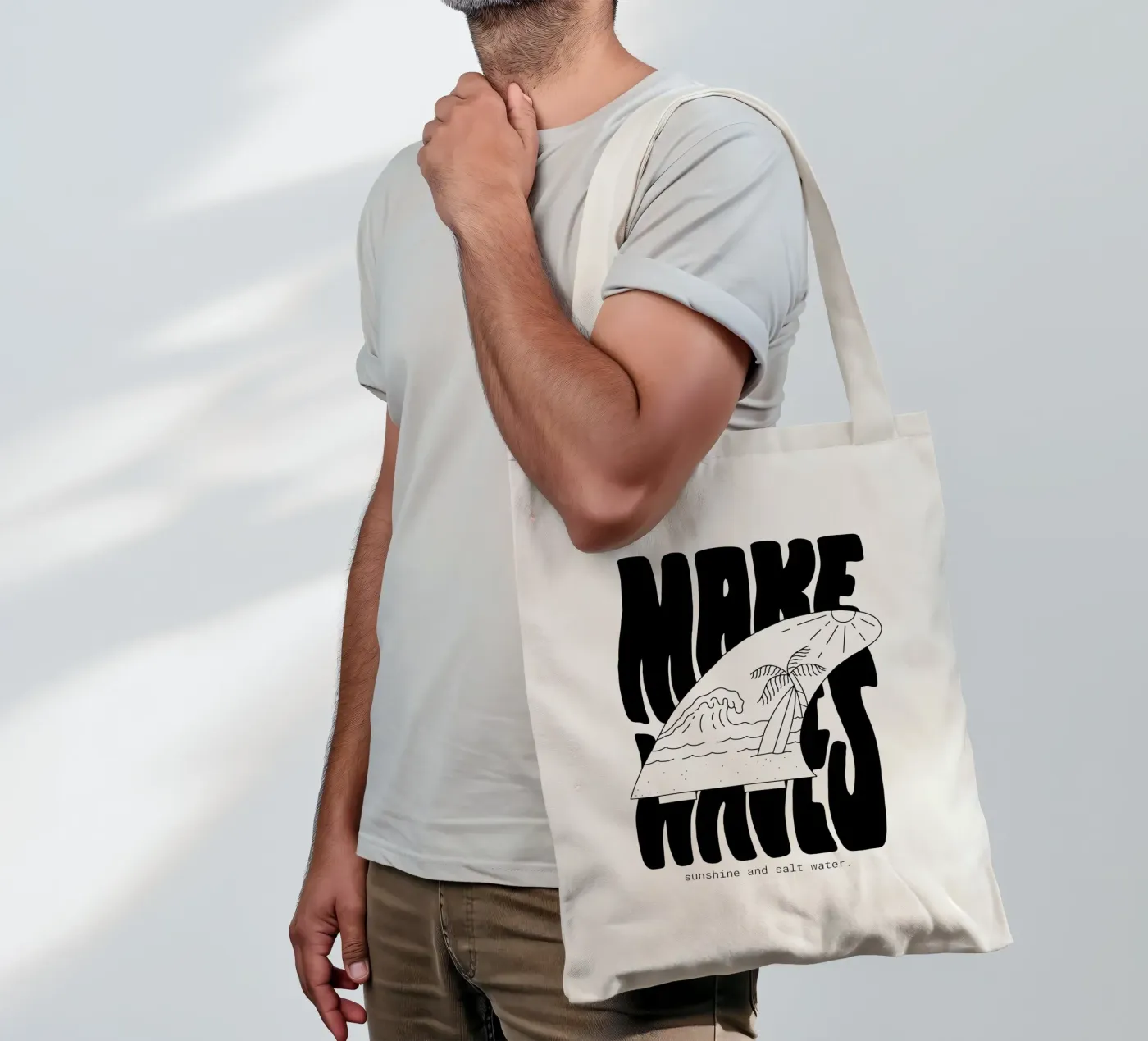 Make Waves tote bag by byh.illustration