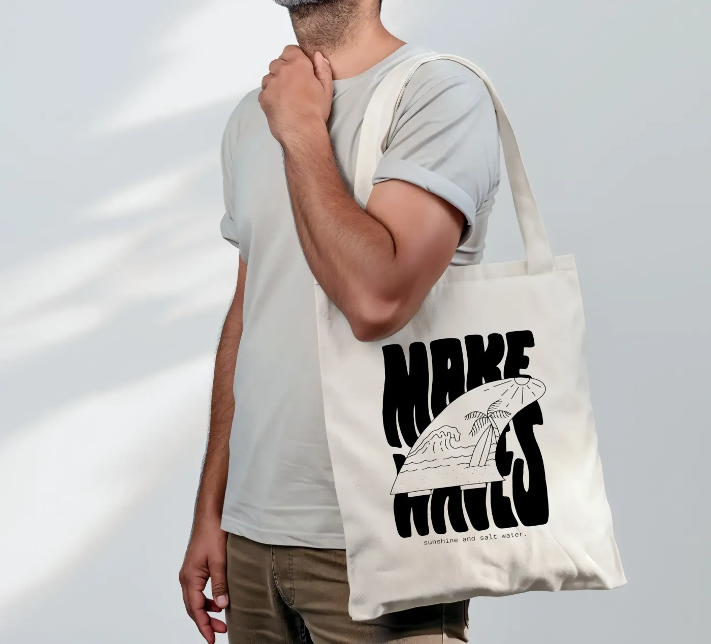 Make Waves tote bag by byh.illustration