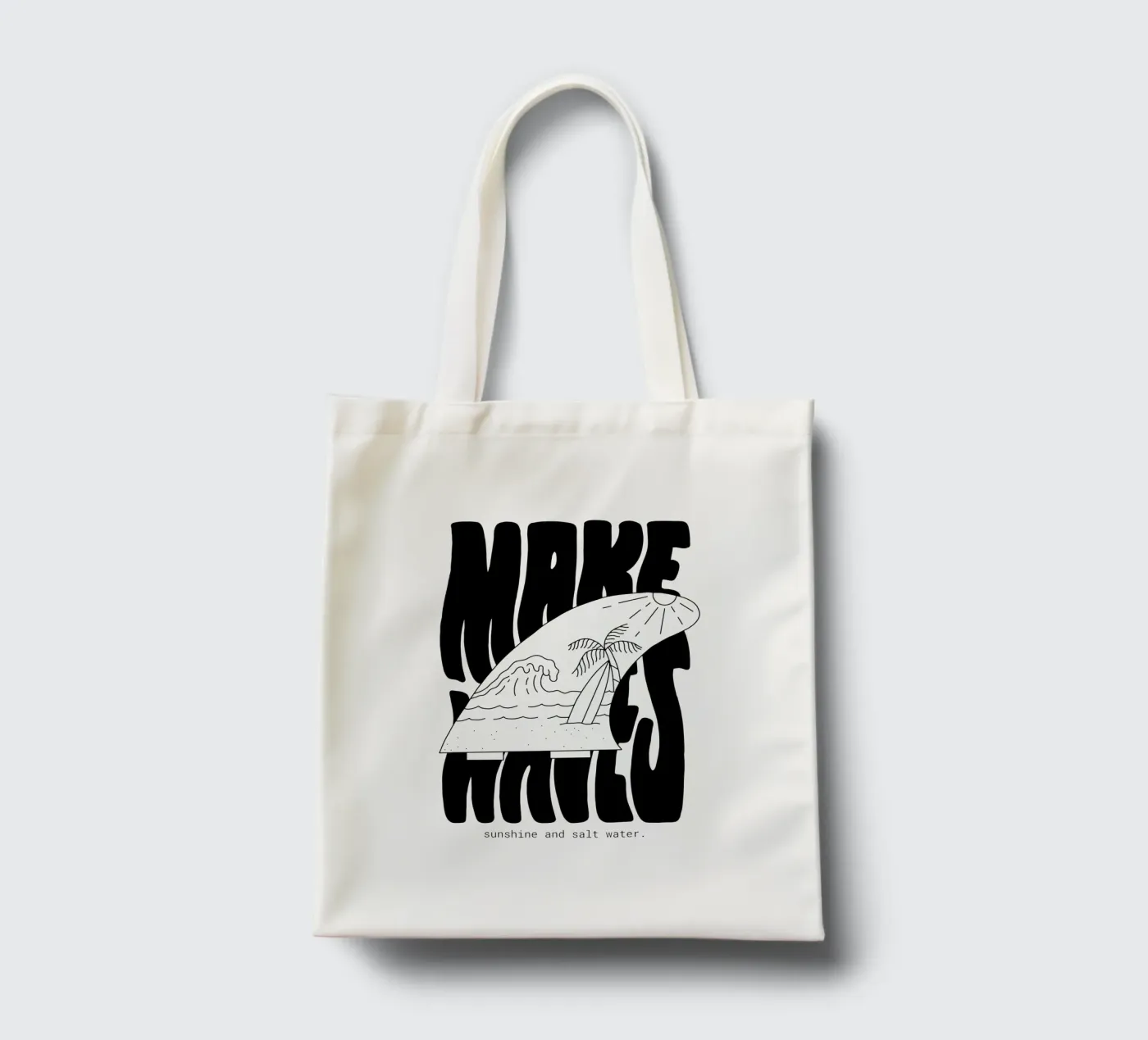 Make Waves tote bag by byh.illustration