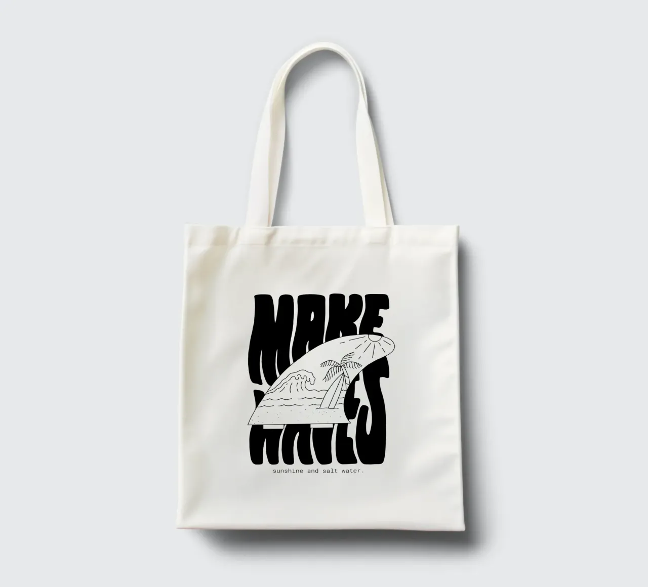Make Waves borsa in juta da byh.illustration