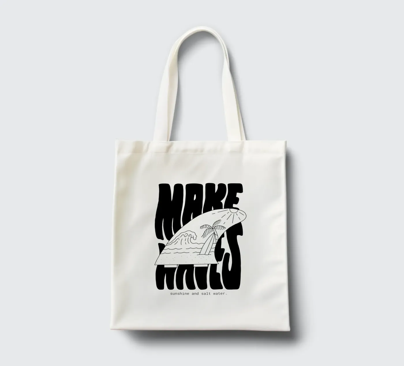 Make Waves tote bag by byh.illustration