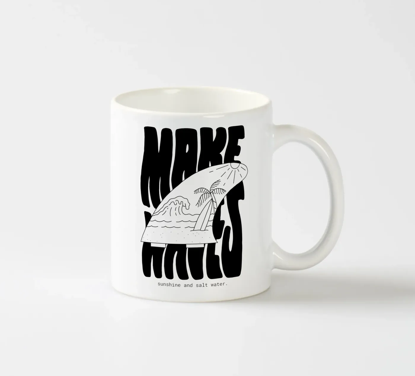 Make Waves ceramic mug by byh.illustration