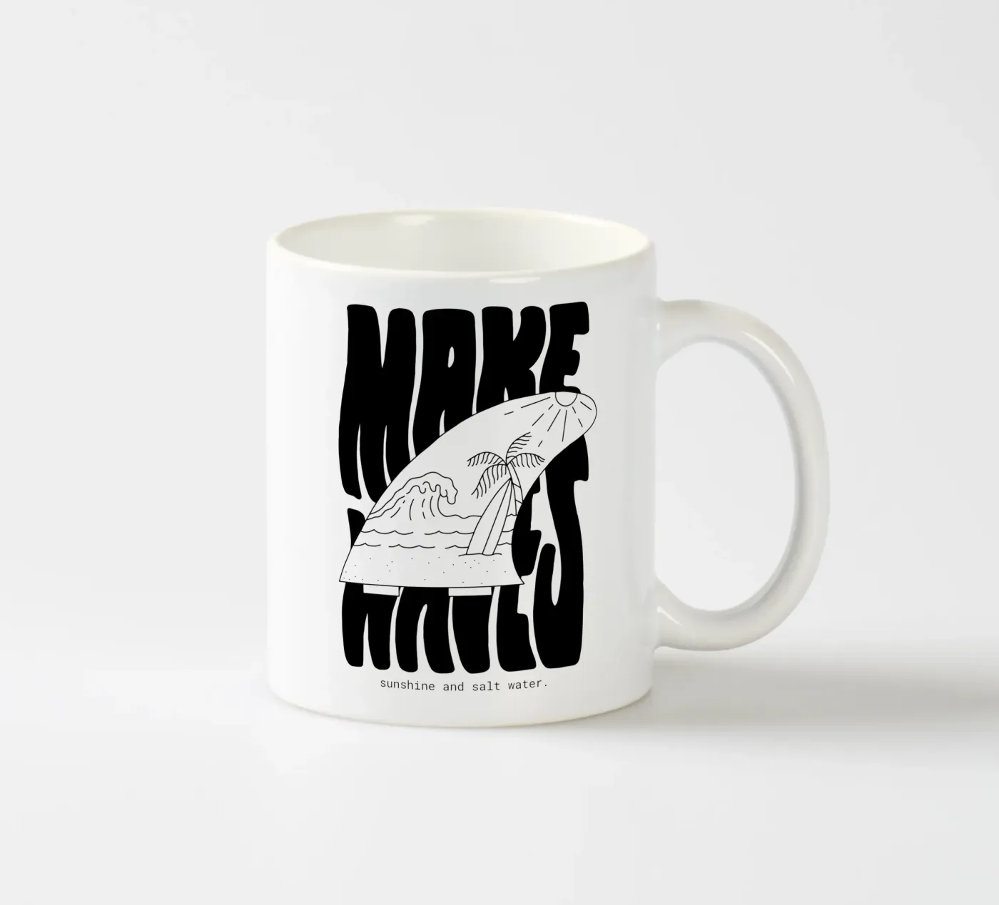 Make Waves mug en céramique de byh.illustration