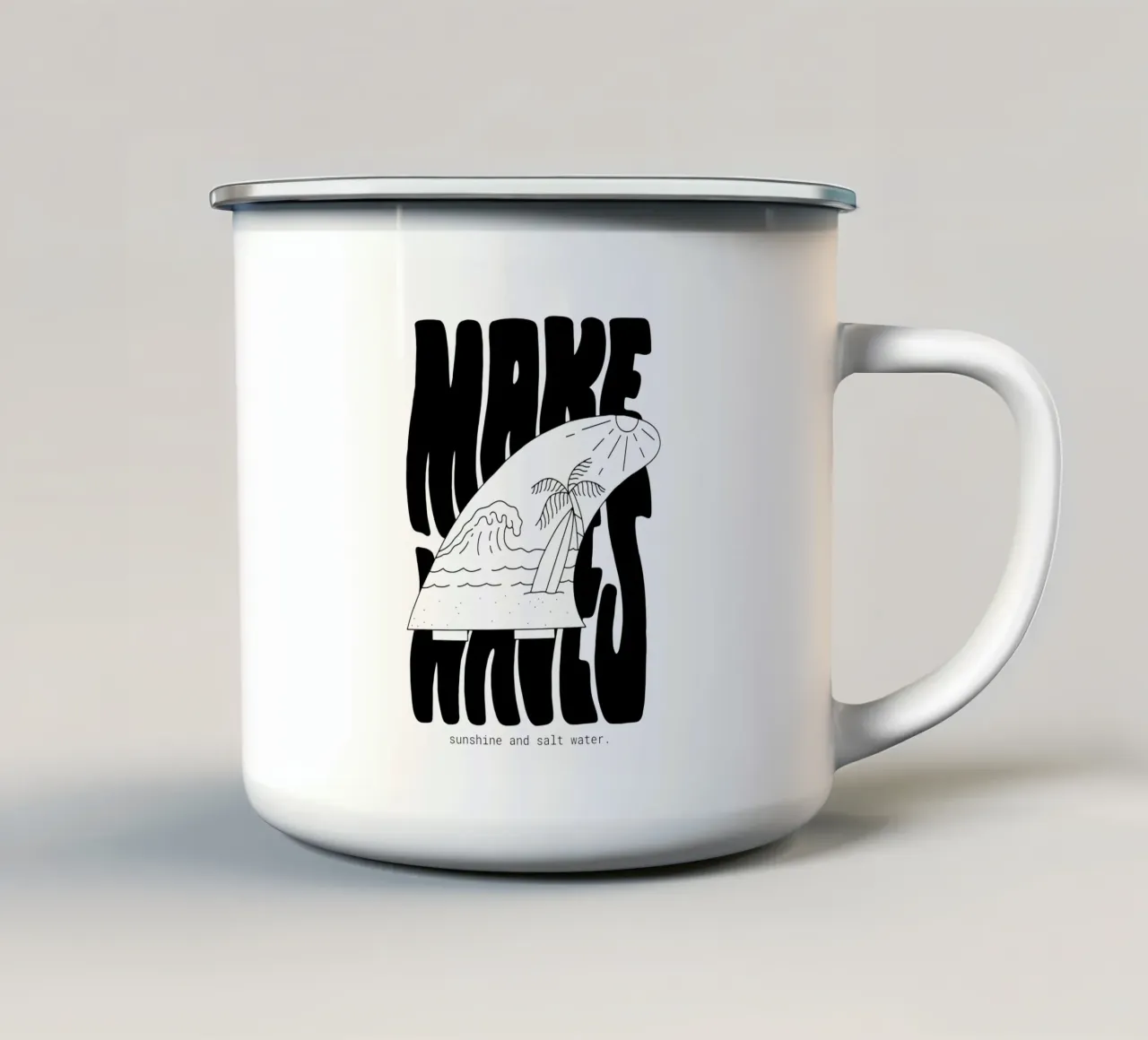 Make Waves tazza in smalto da byh.illustration