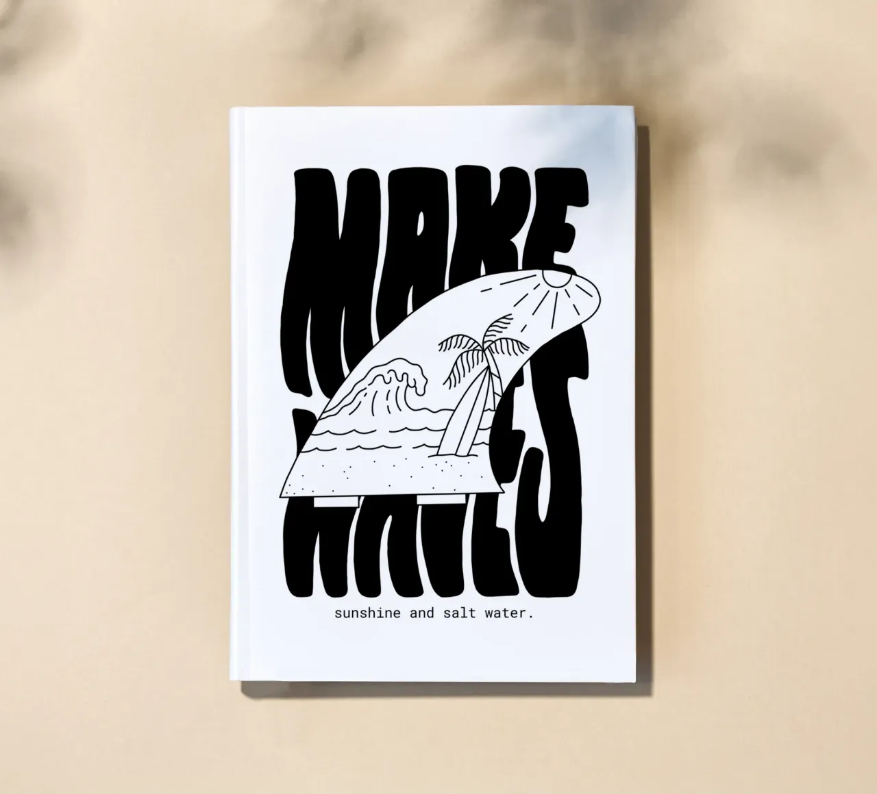 Make Waves notebook by byh.illustration
