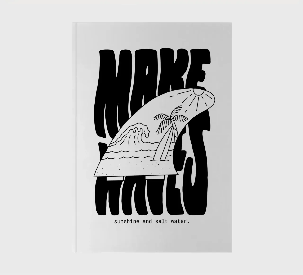 Make Waves notebook by byh.illustration