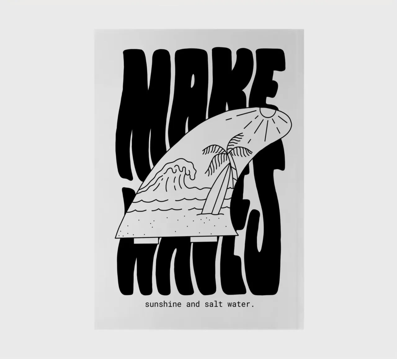 Make Waves notebook by byh.illustration
