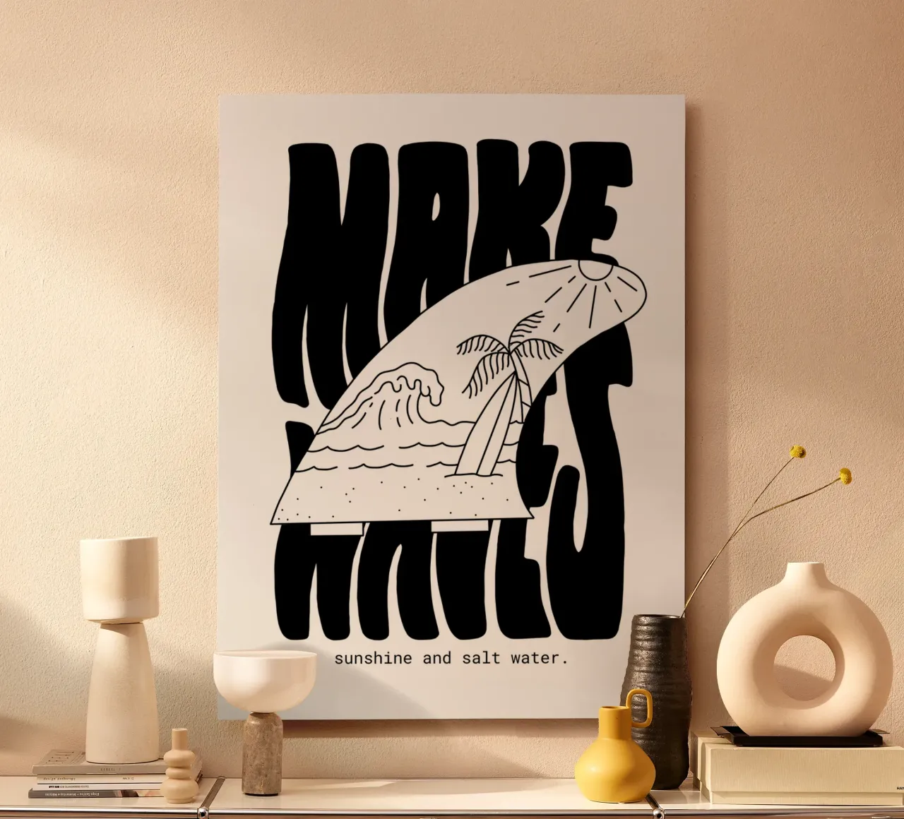 Make Waves alluminio dibond da byh.illustration