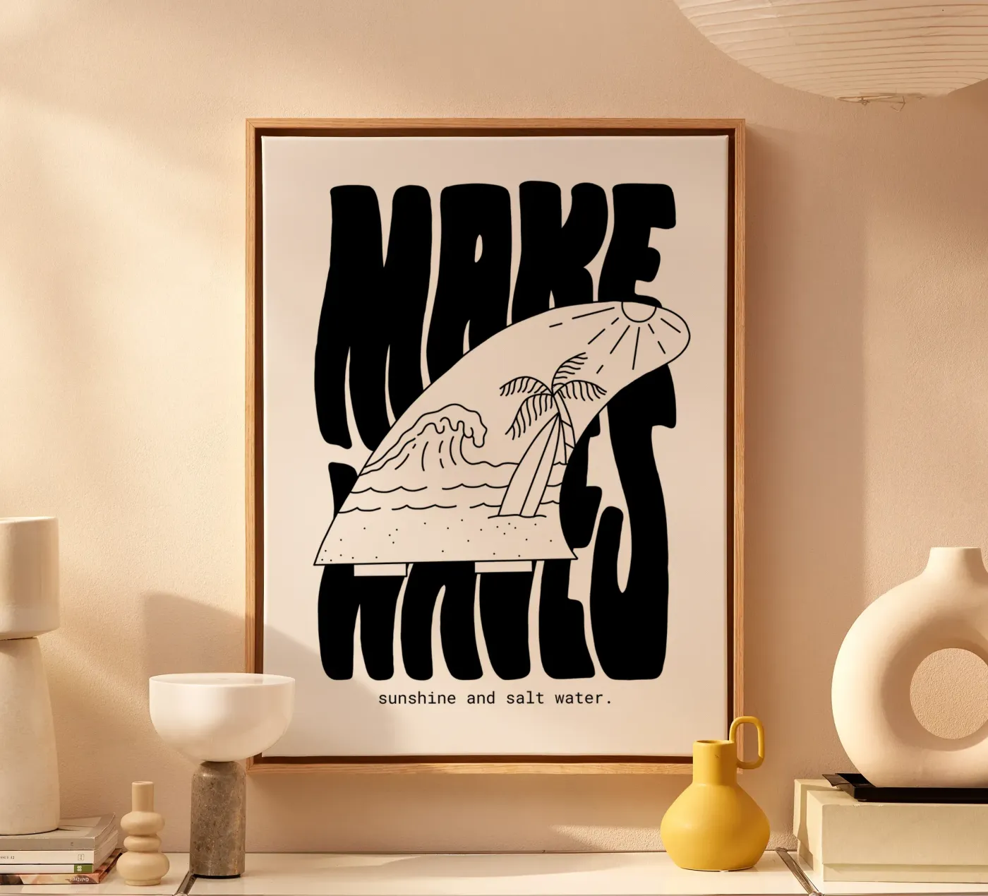 Make Waves canvas van byh.illustration