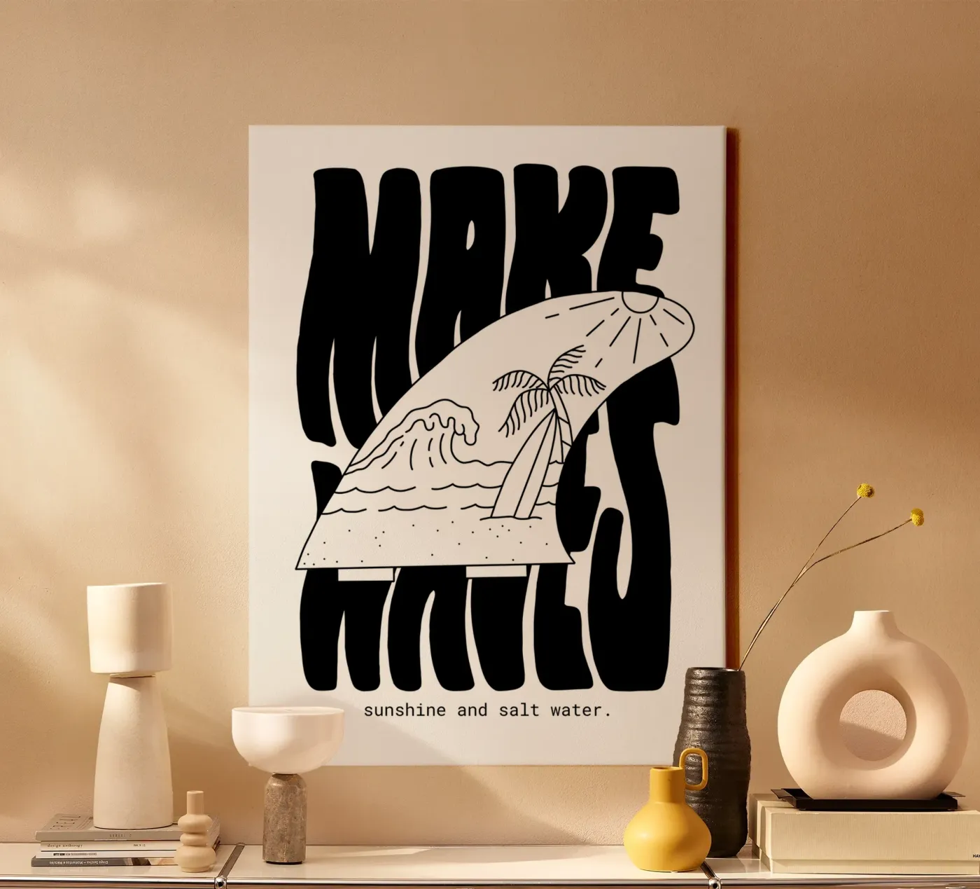 Make Waves canvas van byh.illustration