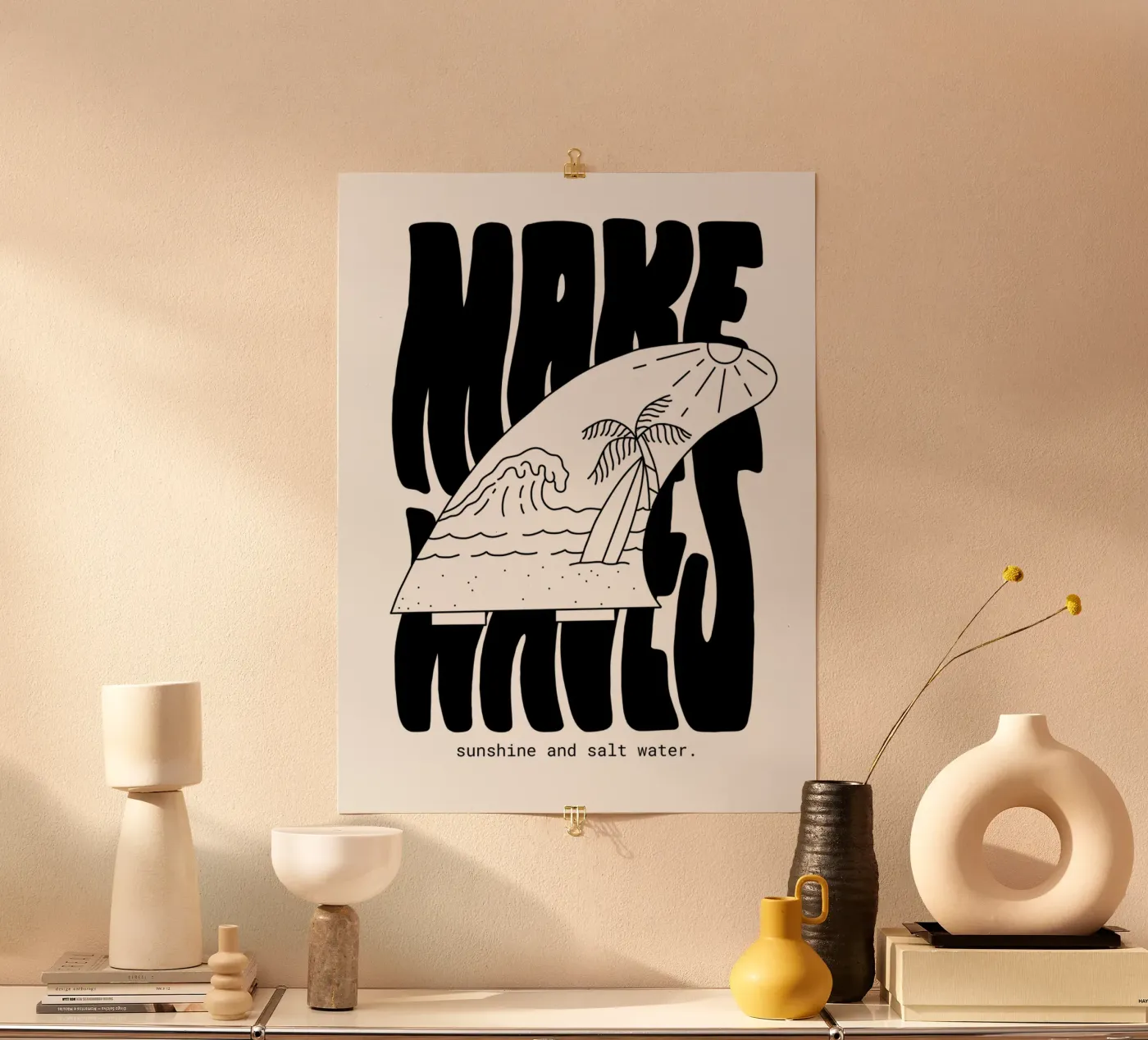 Make Waves Poster von byh.illustration
