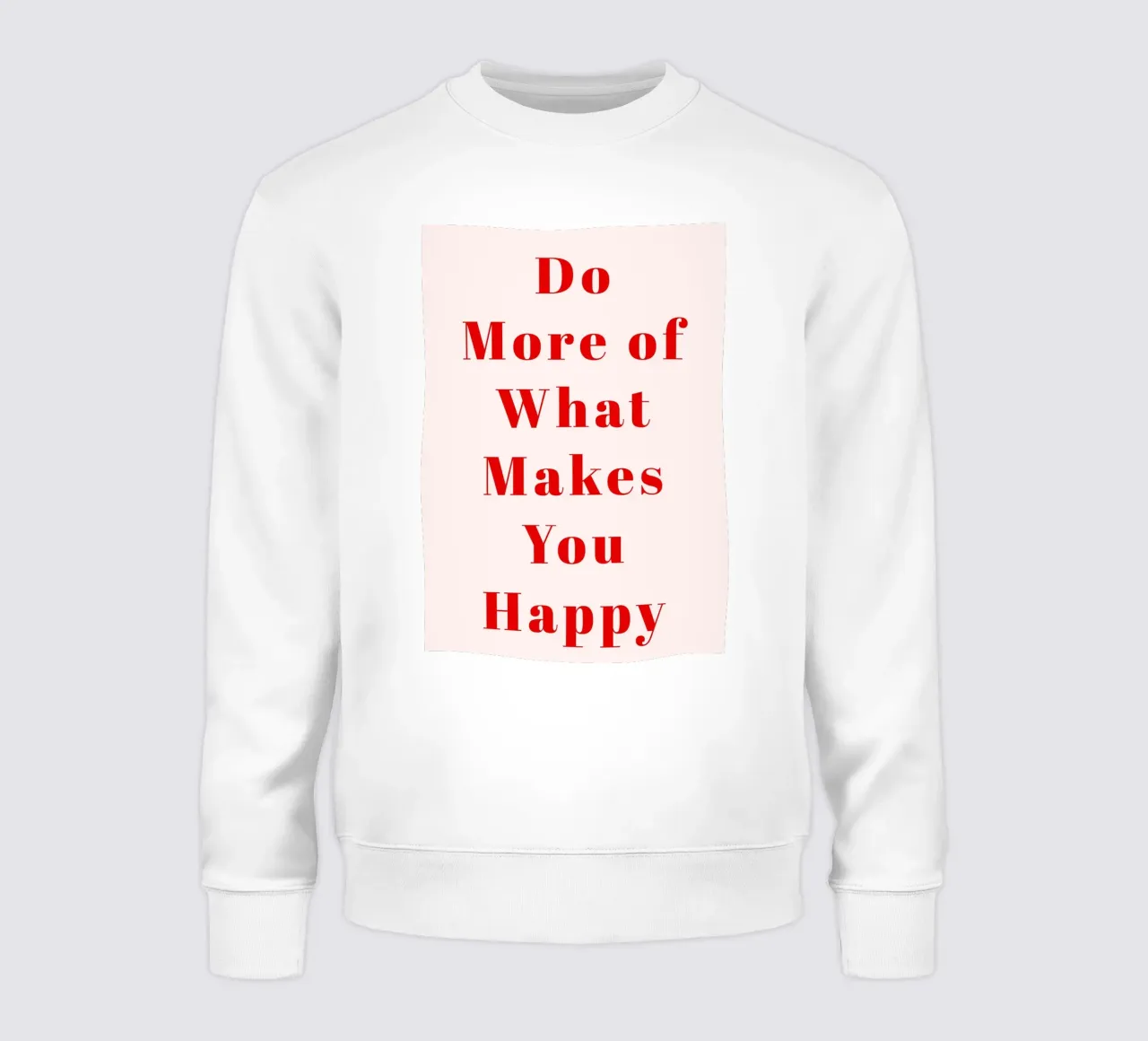 Typographie rouge minimaliste - Faites plus de ce qui vous fait vibrer sweat de pdigitalprints